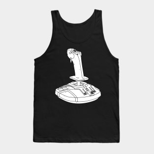 Flight Simulator - Cockpit Controller - Pilot Gamer Tank Top